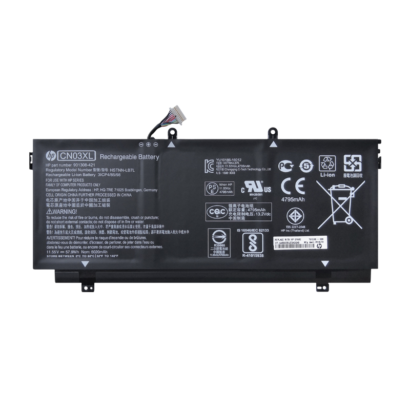 (image for) Replacement HP CN03XL Battery 901345-855 HSTNN-LB7L 901308-421 For Envy 13-AB