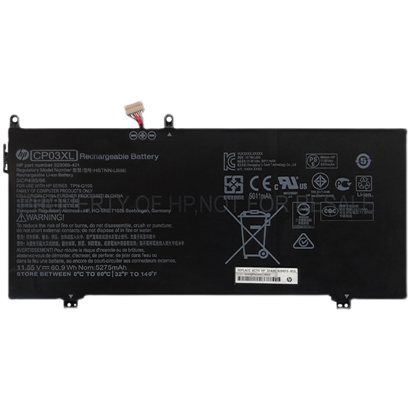 (image for) Replacement HP CP03XL Battery 929072-855 HSTNN-LB8E TPN-Q195 929066-421 CP03060XL-PL