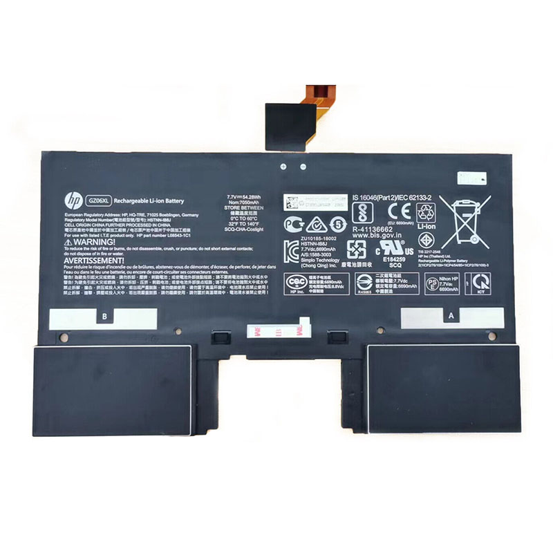 (image for) HP GZ06XL Battery Replacement L48036-001 HSTNN-IB8J For Spectre Folio 13-AK