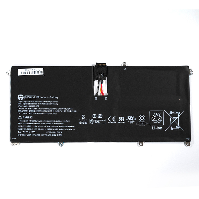 (image for) Replacement HP 685989-001 Battery HD04045XL TPN-C104 685866-1B1 Fit Spectre XT PRO B8W13AA