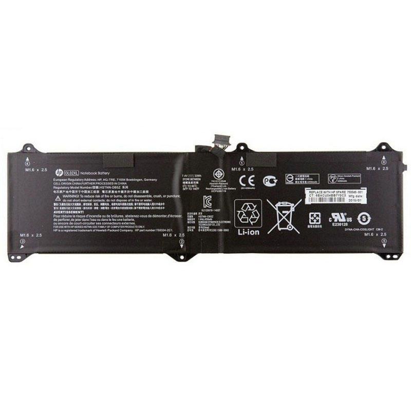 (image for) Replacement HP OL02XL Battery HSTNN-DB5Z 750549-006 750334-2C1 For HP Elite X2 1011 G1