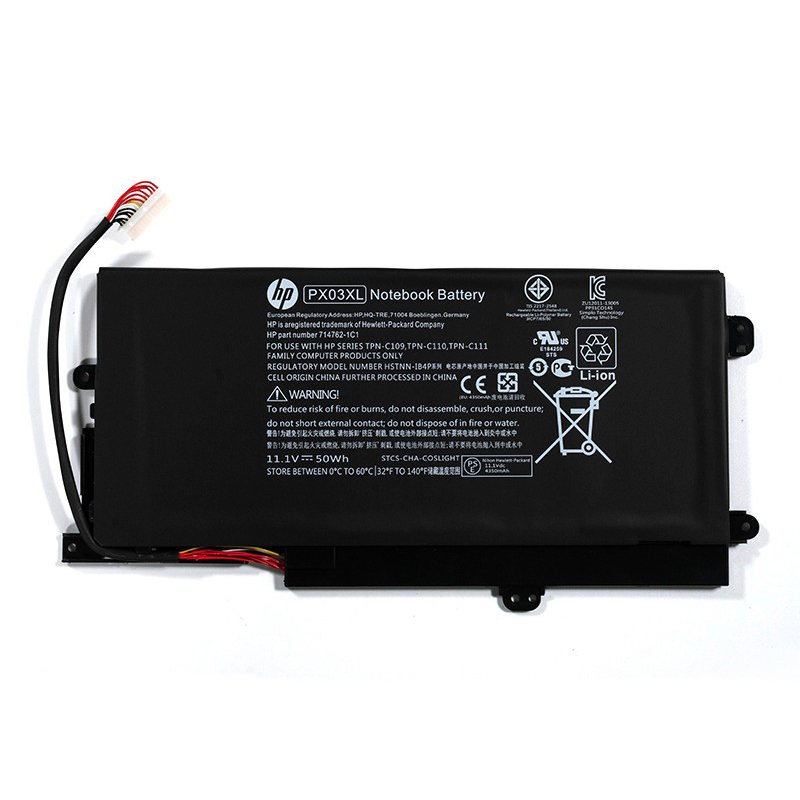 (image for) Replacement HP PX03XL Battery HSTNN-DB4P TPN-C109 HSTNN-LB4P 714762-1C1 714762-2C1