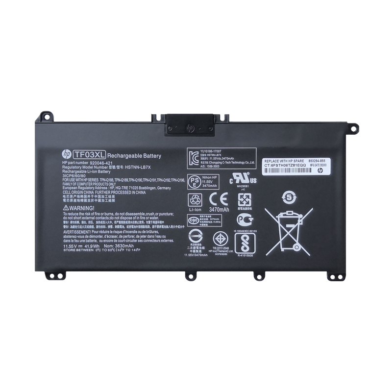 (image for) HP TF03XL Rechargeable Battery Replacement 920070-855 HSTNN-LB7X For Pavilion 14-BF 17-AR