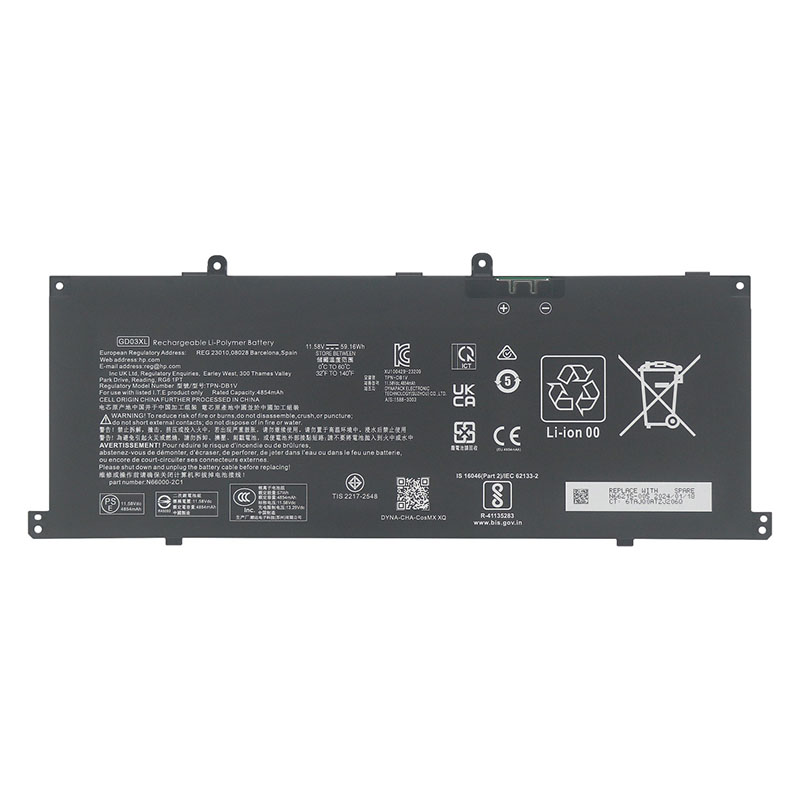 HP GD03XL Battery