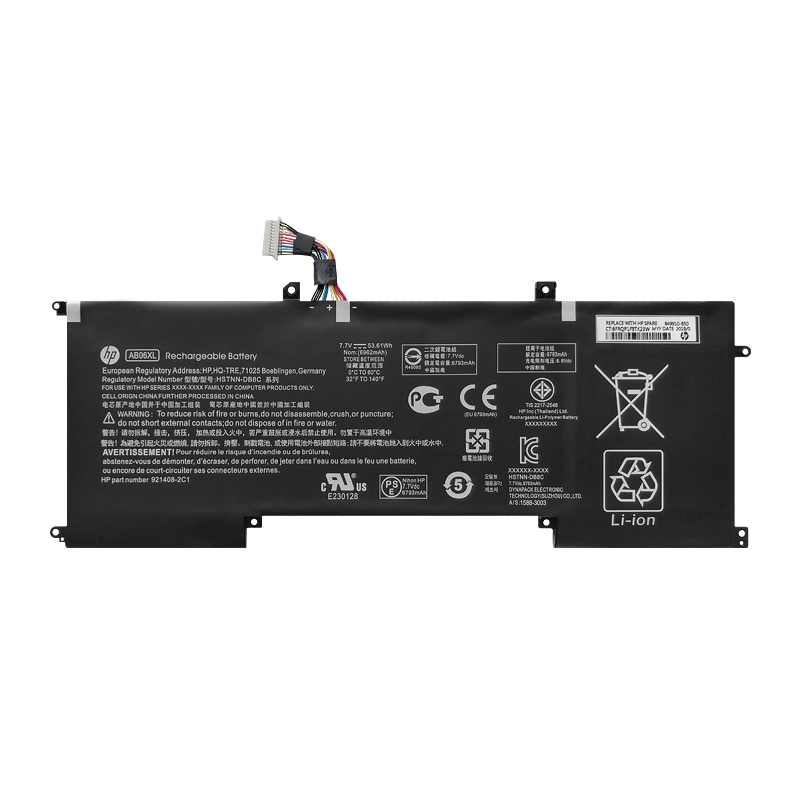 (image for) Replacement HP AB06XL Battery 921438-855 HSTNN-DB8C 921408-2C1 TPN-I128 Fit Envy 13-AD