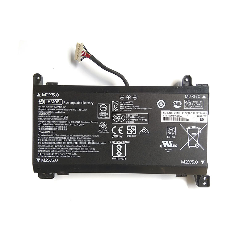 (image for) Replacement HP FM08 Battery 922976-855 HSTNN-LB8A TPN-Q195 922752-421 For HP Omen 17-AN